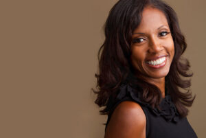 beautiful mature women smiling brightly